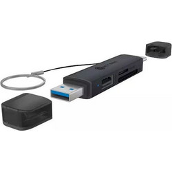 Icy Box 61179 Card Reader OTG USB-C & USB-A 3.2 Gen 1 για SD / microSD