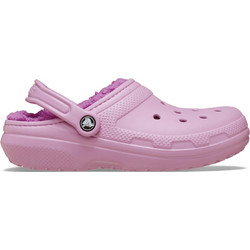 Crocs Classic Lined Clog Hydrangea Σαμπό με Γούνα Λιλά 203591-5BX