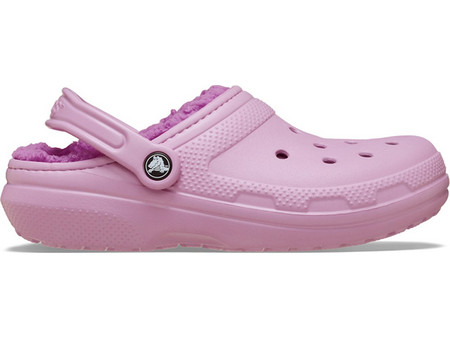 Crocs Classic Lined Clog Hydrangea Σαμπό με Γούνα Λιλά 203591-5BX