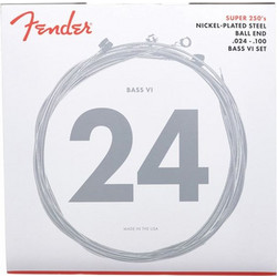 Fender Super 250 Σετ 4 Χορδές Ηλεκτρικού Μπάσου Nickel Plated Steel 24-100" 3/4