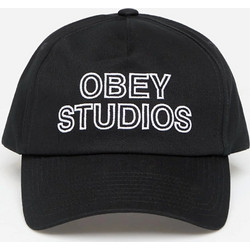 Obey Studios 5 Ανδρικό Καπέλο Jockey Υφασμάτινο Μαύρο 100490139