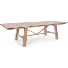 Kare Design Ορθογώνιο Τραπέζι Κήπου Μασίφ Ξύλο Καφέ 220x100x77.5cm 220-300