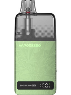 Vaporesso Eco Nano Plus Grape Green Ηλεκτρονικό Τσιγάρο Pod Kit 10ml με Ενσωματωμένη Μπαταρία