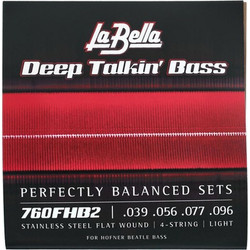 La Bella 760FHB2 Σετ 4 Χορδές Ηλεκτρικού Μπάσου Stainless Steel 39-96" Light Tension