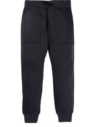 Burton Oak Ανδρικό Παντελόνι Φόρμας Fleece με Λάστιχο Μαύρο 20594104001-TRBLK