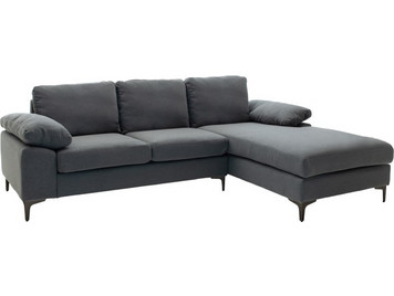 Pakoworld Cohen Γωνιακός Καναπές Αριστερή Γωνία Γκρι 240x159x83cm 035-000112