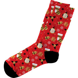Dimisocks Do You Dare Christmas Bells Χριστουγεννιάτικες Ανδρικές Κάλτσες Ψηλές Κόκκινες 60044