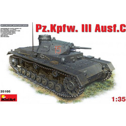 MiniArt Pz. Kpfw. III Ausf C Συναρμολογούμενο Πλαστικό Μοντέλο Τανκ 1:35