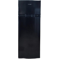 Robin CRT-2360BL Δίπορτο Ψυγείο 206lt Υ143xΠ54.5xΒ55.5cm Μαύρο