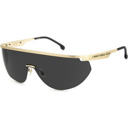 Carrera CA19 2M2/IR99 Ανδρικά Γυαλιά Ηλίου Μάσκα Μεταλλικά Χρυσά με Μαύρο Φακό