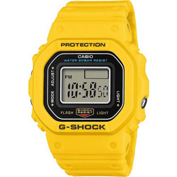Casio G-Shock Nano Ψηφιακό Ανδρικό Ρολόι Χρονογράφος με Κίτρινο Καουτσούκ Λουράκι DWN-5600-9ER