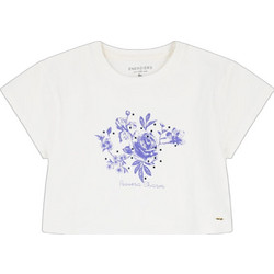 Energiers Παιδικό Crop Top Κοντομάνικο Λευκό 16-226224-5