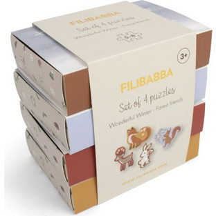 Παιδικό Puzzle Filibabba Wonderful Winter Forest Friends 5 Κομμάτια+6 Κομμάτια+7 Κομμάτια+8 Κομμάτια