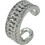 RO Accessories Γυναικείο Σκουλαρίκι Cuff Ασημί EC204