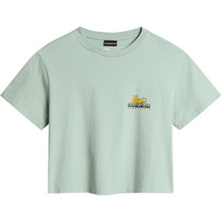 Napapijri S-Chira Γυναικείο Αθλητικό Crop Top Πράσινο Mint NP0A4GYO-G1E