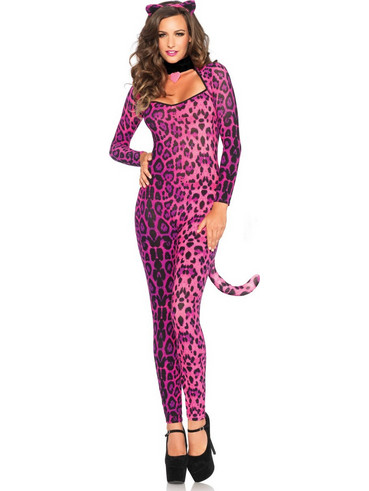 Leg Avenue Pretty Pink Cat Sexy Στολή Γατούλα Φούξια 714718506937