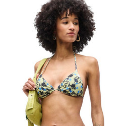 RVCA Bikini Top Τριγωνάκι Floral Κίτρινο Μπλε EVJX303000-GEJ0