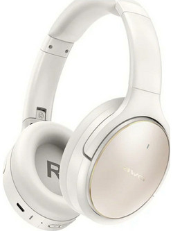 Awei AT20 Ενσύρματα & Ασύρματα Bluetooth Ακουστικά Over Ear με Noise Cancelling Λευκά