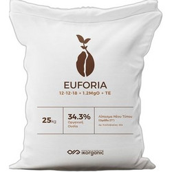Ikorganic Euforia Κοκκώδες Λίπασμα Σιδήρου Μαγνησίου Ψευδαργύρου Μαγγανίου 12-12-18 1000kg