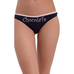 Donella Βαμβακερό Γυναικείο String Μαύρο M-248004