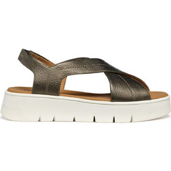 Geox Dandra Δερμάτινα Γυναικεία Σανδάλια Ανατομικά Μπρονζέ D55SCA0002NC3016
