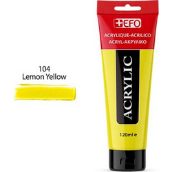 EFO 104 Lemon Yellow Ακρυλικό Χρώμα Ζωγραφικής 120ml