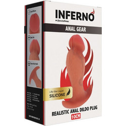 Hidden Desire Inferno Gear Πρωκτική Σφήνα 10cm Δέρματος D-245547