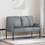 vidaXL Διθέσιος Καναπές Γκρι 115x56x80cm 42023446