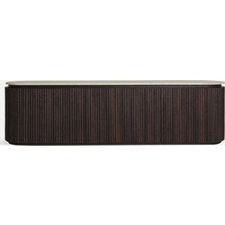 LH-homefurniture Έπιπλο Τηλεόρασης Μοριοσανίδα Wenge Μ200xΠ40xΥ55cm Verona K-36060