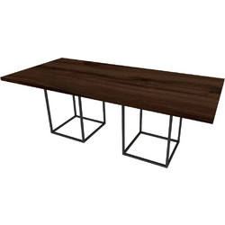 Line Art Iron Γραφείο Συνεδριάσεων Ξύλινο 220x100x75cm LAG4011