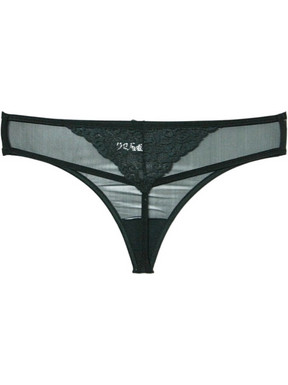 Cottonhill Γυναικείο Sexy String με Δαντέλα Κυπαρισσί CH4344
