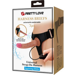 Pretty Love Kyton Εσώρουχο Strap On με Dildo 21.5cm Καφέ