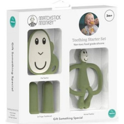 Matchstick Monkey Teething Starter Set Olive