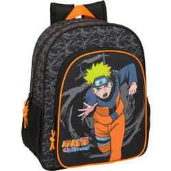 Safta Naruto Σχολική Τσάντα Πλάτης Δημοτικού Μαύρη S4313767