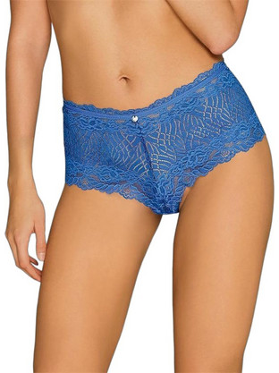Obsessive Bluellia Γυναικείο Sexy Μποξεράκι με Δαντέλα Μπλε