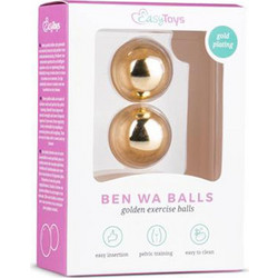 EasyToys Ben Wa Balls Σετ Κολπικές Μπάλες Χρυσές 2τμχ