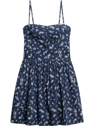Superdry Mini Καλοκαιρινό Βραδινό Φόρεμα Floral Navy Μπλε W8011971A