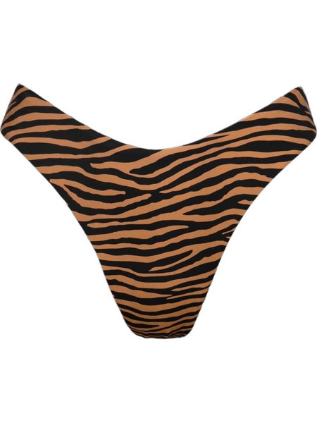 Rock Club Bikini Slip Animal Print Καφέ BP-3432