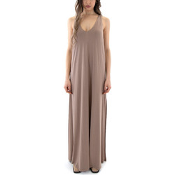 Zoya Maxi Καλοκαιρινό Βραδινό Φόρεμα Καφέ 1651.310.0421