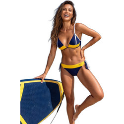 Marko Bondie Bikini Slip Navy Μπλε Κίτρινο M-830