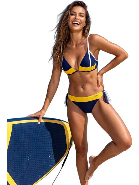 Marko Bondie Bikini Slip Navy Μπλε Κίτρινο M-830