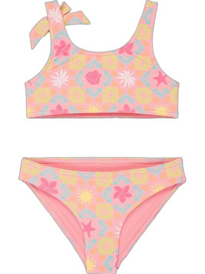 Roxy Παιδικό Μαγιό Bikini Set για Κορίτσι Ροζ Σομόν ERLX203226