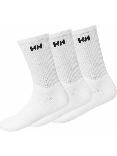 Helly Hansen Ανδρικές Κάλτσες Ψηλές Λευκές 3Pack 67182-001