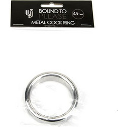 Loving Joy Bound to Please Metal Ring 45mm Δαχτυλίδι Πέους & Όρχεων Μεταλλικό 4.5cm Ασημί