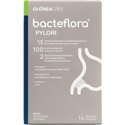 Olonea Bacteflora Pylori Προβιοτικά & Πρεβιοτικά 14 Κάψουλες