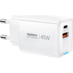 Remax CA05 Φορτιστής χωρίς Καλώδιο με Θύρα USB-A & Θύρα USB-C 45W Quick Charge 4.0 & Power Delivery
