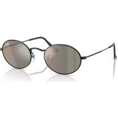 Ray-Ban RB3547N-00268 Ανδρικά Γυαλιά Ηλίου Οβάλ Μεταλλικά Μαύρα με Καφέ Φακό