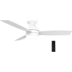 Adeleq 18-500 Ανεμιστήρας Οροφής 107cm 25W με Φως & Τηλεχειριστήριο Λευκός