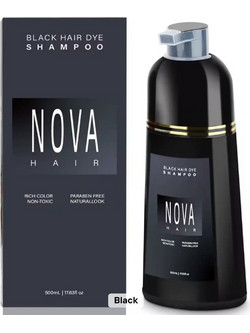 Nova Black Χρωμοσαμπουάν Xωρίς Αμμωνία 200ml