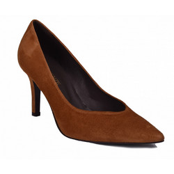Mia Γόβες Suede με Τακούνι Στιλέτο Καφέ 5215-892-76536